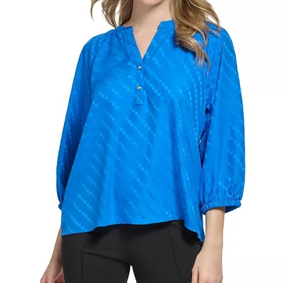 Karl Lagerfeld Tops - KARL LAGERFELD PARIS Women's Sunglass Jacquard Blouse